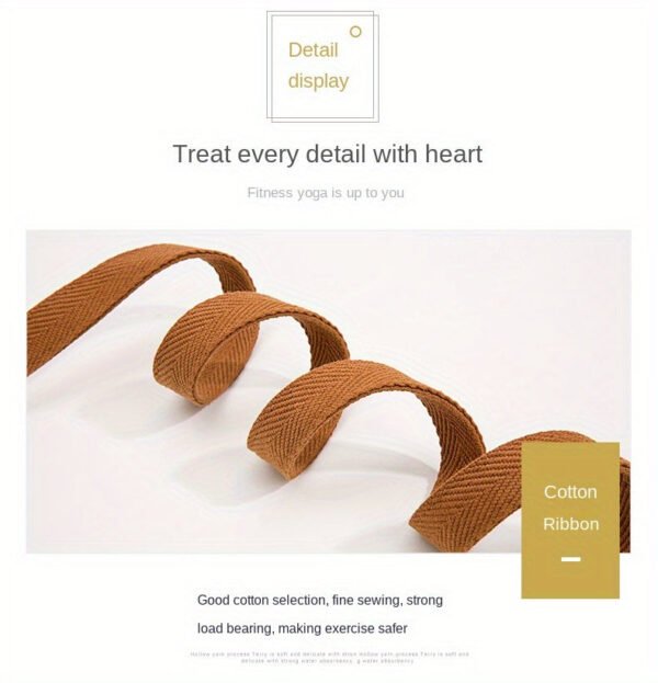 Cotton Yoga Stretch Straps, 2.8m, Yoga Belt For Stretching And Strength Training, Yoga Sports Straps With Durable Buckle