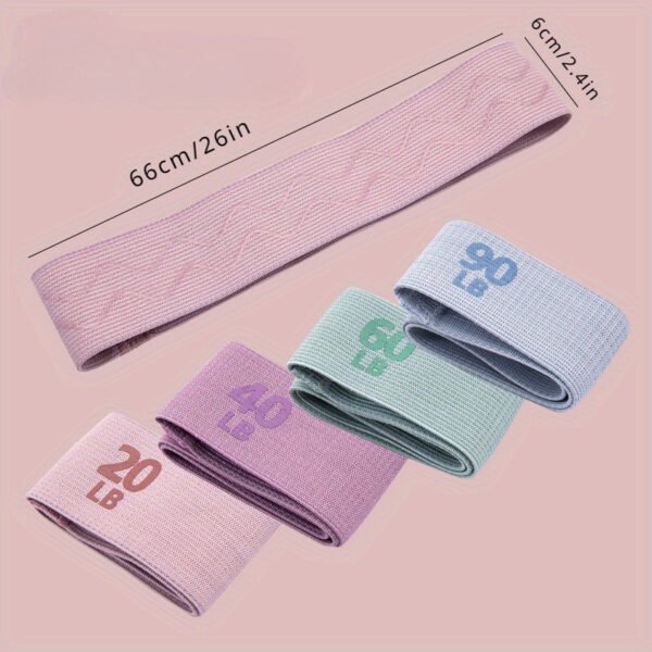 1713514500648-f6577573142a4a2b9ac14c9224f97314-goods.jpg 4pcs Yoga Resistance Tension Rope, Non-slip Elastic Bands, Suitable For Fitness, Body Stretching, Yoga Shaping, Strength Training