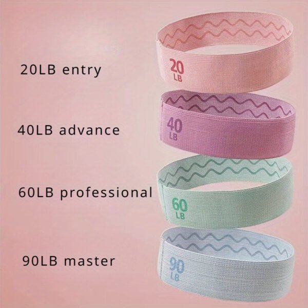 1713595768367-dc5650fb90254d908e2a81608746652a-goods.jpg 4pcs Yoga Resistance Tension Rope, Non-slip Elastic Bands, Suitable For Fitness, Body Stretching, Yoga Shaping, Strength Training
