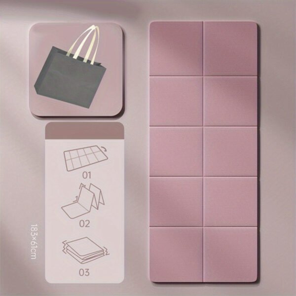 1721046308031-21e4f99a80594f9d8667b236f92ae297-goods.jpg Ultra-Quiet Foldable Yoga Mat - Non-Slip, Shock-Absorbing Tpe For Home Workouts & Training