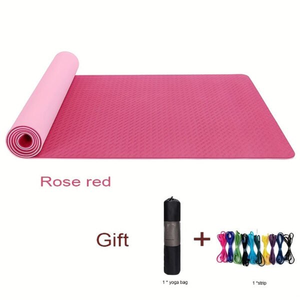 17de6ea2c5119a0ea27522dc0dcd892d.jpg 1pc Yoga Mats, Non-slip Fitness Sport Mat, Workout Equipment For Exercise, Skipping, Yoga, Pilates