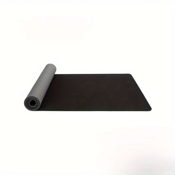 1pc Two-color Soft TPE Yoga Mat, Thickened Non-slip Sports Fitness Mat, Suitable For Dance, Exercise, Body Training