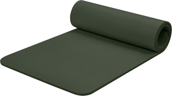Yoga Mat 1/2" Thick w/Nylon Strap for Men & Women - Non Slip Exercise Mat for Yoga, Pilates, Stretching, Floor & Fitness Workouts