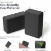 Yoga Blocks 2 Pack Meditation Pilates Accessories High Density EVA Cork and Stretching Non-Slip Lightweight Durable Bricks for Improving Poses and Balance,9"x6"x4" Each,2 Colors Selected