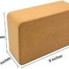 Cork Yoga Blocks, 2 Pack,  High Density Solid Natural Cork Yoga Brick.