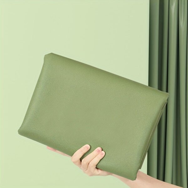 4368caa33fa6075ed50967d234018725.jpg 1pc Thin Foldable Rubber Yoga Mat, Portable Non-Slip Yoga Pilates Mat For Travel, Beach, Park, Home