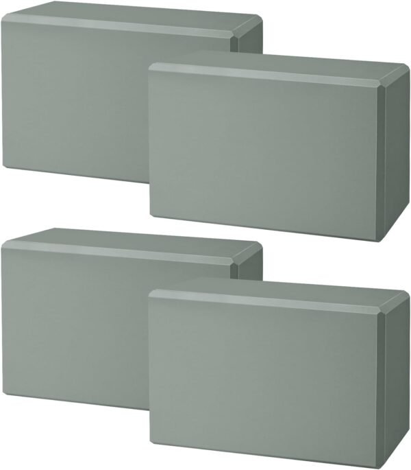 Yoga Blocks 4 Pack - Premium EVA Foam Yoga Blocks