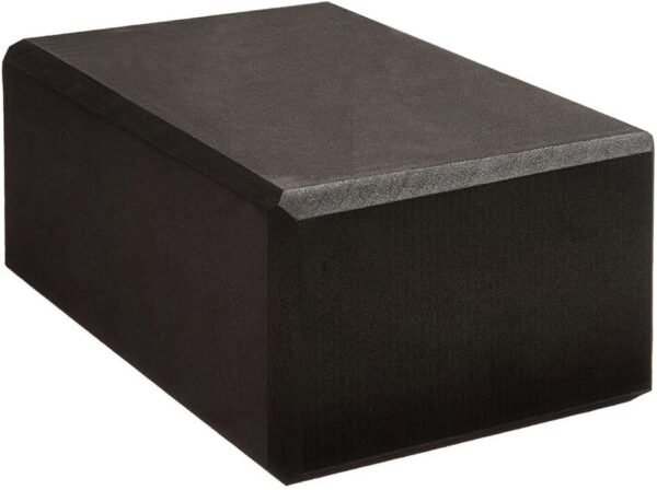 Foam Yoga Blocks, Black,4 x9 x 6 Inches with long-lasting performance