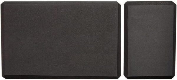 Foam Yoga Blocks, Black,4 x9 x 6 Inches with long-lasting performance