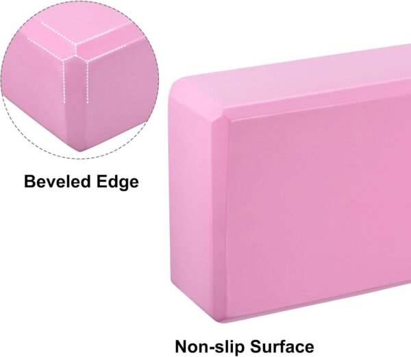 Yoga Block-Light Weight High-Density EVA Foam Brick for Beginners, Yogis, Pilates, Meditation