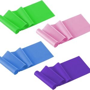 Yoga Pilate Stretch Resistance Band Exercise Fitness Training Band Elastics Fitness Assist Band 4 Wide