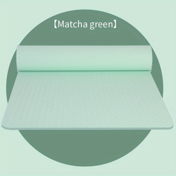 1pc Solid Color TPE Yoga Mat, Lightweight Non-slip Fitness Mute Exercise Mat For Outdoor Sports, Yoga Equipment, Home Workout Supplies