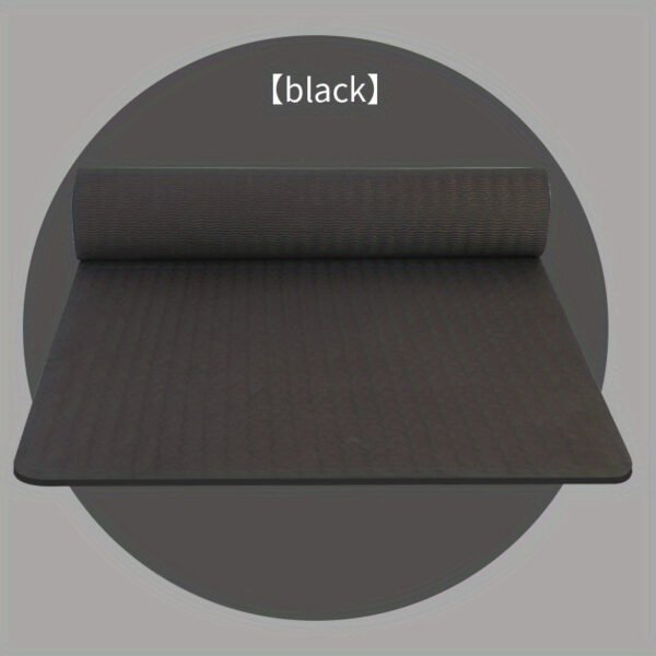 1pc Solid Color TPE Yoga Mat, Lightweight Non-slip Fitness Mute Exercise Mat For Outdoor Sports, Yoga Equipment, Home Workout Supplies