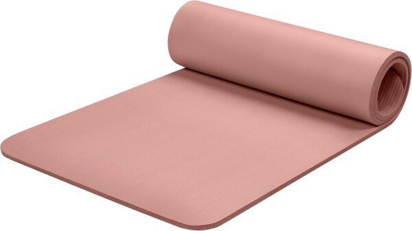 Yoga Mat 1/2" Thick w/Nylon Strap for Men & Women - Non Slip Exercise Mat for Yoga, Pilates, Stretching, Floor & Fitness Workouts