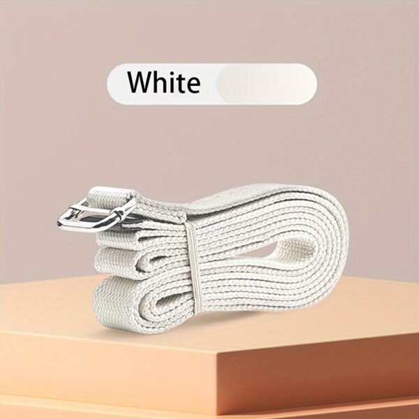 6b40b541-c60f-4800-9d63-48b5e39fc53e.jpg 1pc 180cm/70.87in Sports Yoga Belt, Durable Sports Yoga Strap With Adjustable D-ring Buckle, Flexible Pilates Stretch Strap For Home Exercise Accessories