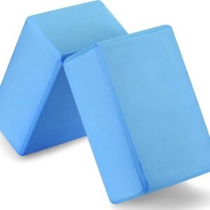 6be648d46e5659d9f9efbd2a2d5bbc6b.jpg 2 High Density Yoga Blocks, 9"x6"x4" Each, Pair, Multiple Colors