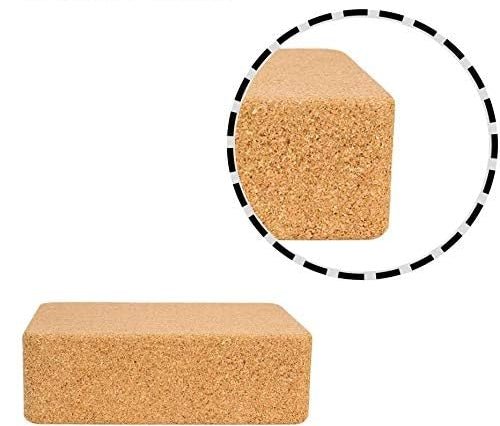 Cork Yoga Blocks, 2 Pack,  High Density Solid Natural Cork Yoga Brick.