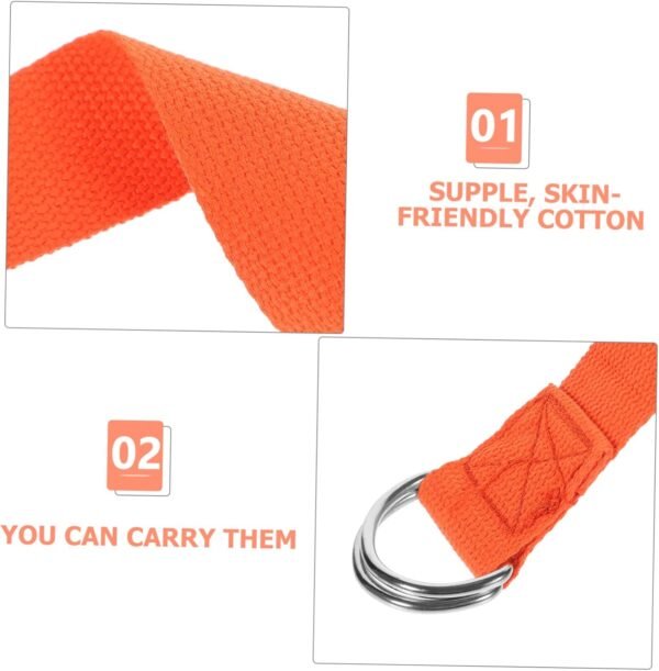 71AjdGnd_9L._AC_SL1500.jpg 2pcs Yoga Strap Yoga Food Gym Supply Household Exercise Band Yoga Training Band Yoga Inelastic Band