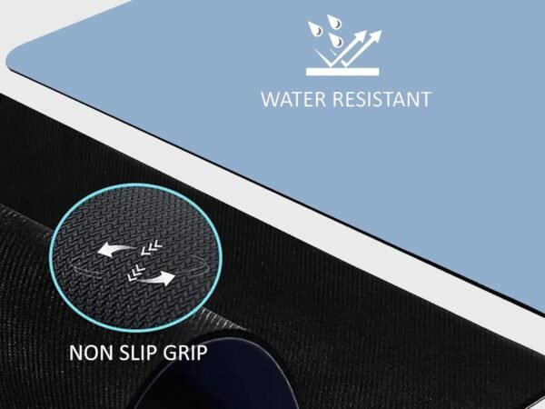 Yoga Mat - 5mm Thick, Extra Wide & Long, Non-Slip Natural Rubber Base & PU Top, Anti-Tear, Ideal for Yoga, Pilates, and Fitness.