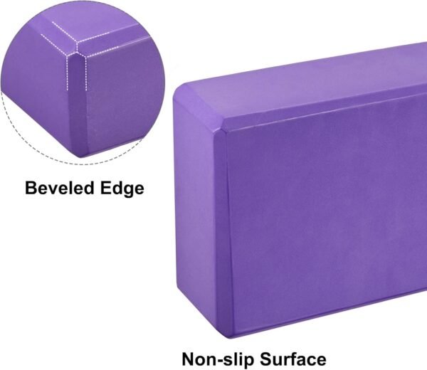 Yoga Block-Light Weight High-Density EVA Foam Brick for Beginners, Yogis, Pilates, Meditation