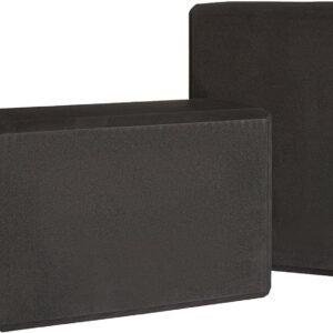 71lMfLlQQzL._AC_SL1500.jpg Foam Yoga Blocks, Black,4 x9 x 6 Inches with long-lasting performance