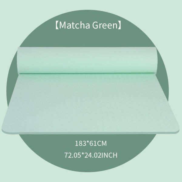 1pc Solid Color TPE Yoga Mat, Lightweight Non-slip Fitness Mute Exercise Mat For Outdoor Sports, Yoga Equipment, Home Workout Supplies