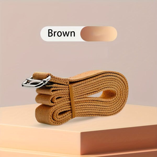 7abfbd94-0615-461e-956e-4f9c36528ded.jpg 1pc 180cm/70.87in Sports Yoga Belt, Durable Sports Yoga Strap With Adjustable D-ring Buckle, Flexible Pilates Stretch Strap For Home Exercise Accessories