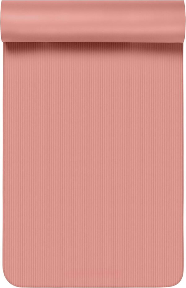 Yoga Mat 1/2" Thick w/Nylon Strap for Men & Women - Non Slip Exercise Mat for Yoga, Pilates, Stretching, Floor & Fitness Workouts