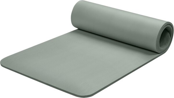 Yoga Mat 1/2" Thick w/Nylon Strap for Men & Women - Non Slip Exercise Mat for Yoga, Pilates, Stretching, Floor & Fitness Workouts