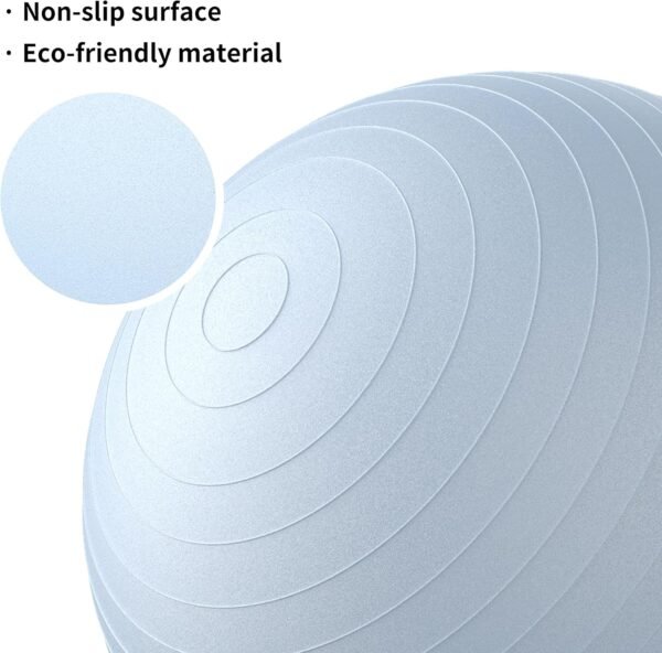 Extra Thick Exercise Ball Yoga Ball for Workout Pregnancy Stability,Anti-Burst and Slip Resistant Swiss Ball with Pump for Yoga, Pilates, Fitness,Birthing,Physical Therapy