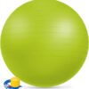Yoga Ball Exercise Ball, Anti Slip Stability Ball Chair, Heavy Duty Large Gym Ball for Fitness, Balance, Core Workout and Physical Therapy