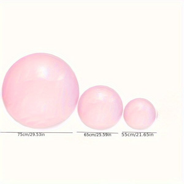 1pc PVC Exercise Yoga Ball - Thickened Anti-Burst Fitness Ball.