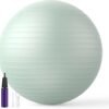 Extra Thick Exercise Ball Yoga Ball for Workout Pregnancy Stability,Anti-Burst and Slip Resistant Swiss Ball with Pump for Yoga, Pilates, Fitness,Birthing,Physical Therapy