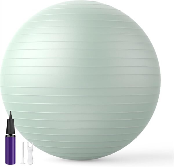 Extra Thick Exercise Ball Yoga Ball for Workout Pregnancy Stability,Anti-Burst and Slip Resistant Swiss Ball with Pump for Yoga, Pilates, Fitness,Birthing,Physical Therapy
