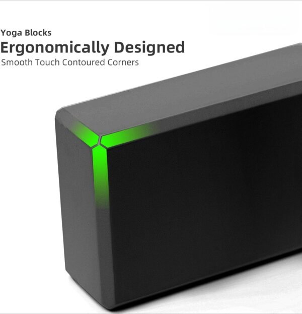 Yoga Blocks 2 Pack Meditation Pilates Accessories High Density EVA Cork and Stretching Non-Slip Lightweight Durable Bricks for Improving Poses and Balance,9"x6"x4" Each,2 Colors Selected