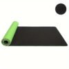 1pc Two-color Soft TPE Yoga Mat, Thickened Non-slip Sports Fitness Mat, Suitable For Dance, Exercise, Body Training
