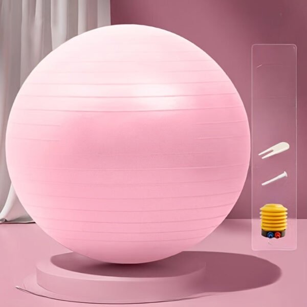 1pc PVC Exercise Yoga Ball - Thickened Anti-Burst Fitness Ball.