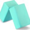 2 High Density Yoga Blocks, 9"x6"x4" Each, Pair, Multiple Colors