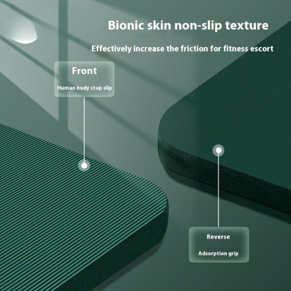 Non-Slip Yoga Mat - 2.03cm Thick, Durable Nbr Rubber With Nylon Strap For Pilates, Stretching & Floor Exercises Yoga Mat Strap Yoga Mats For Women Extra Thick