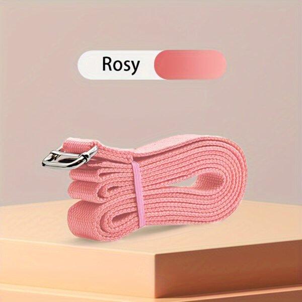 ab4a40da-938d-44f4-bdf8-4801de2b5003.jpg 1pc 180cm/70.87in Sports Yoga Belt, Durable Sports Yoga Strap With Adjustable D-ring Buckle, Flexible Pilates Stretch Strap For Home Exercise Accessories