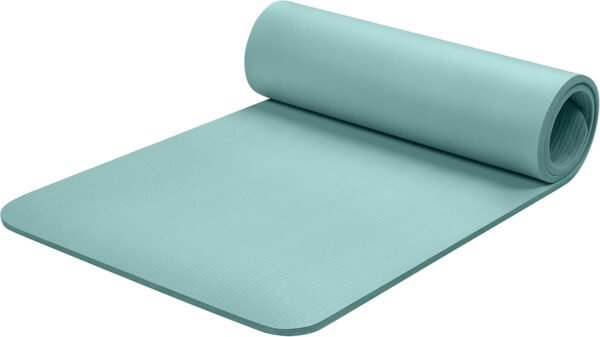 Yoga Mat 1/2" Thick w/Nylon Strap for Men & Women - Non Slip Exercise Mat for Yoga, Pilates, Stretching, Floor & Fitness Workouts