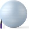 Extra Thick Exercise Ball Yoga Ball for Workout Pregnancy Stability,Anti-Burst and Slip Resistant Swiss Ball with Pump for Yoga, Pilates, Fitness,Birthing,Physical Therapy