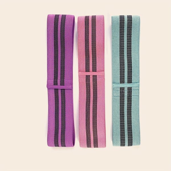 3-Piece Yoga Resistance Bands Set – Durable Polyester Fitness & Training Gear For All