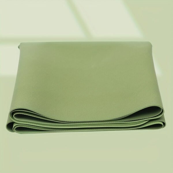 c8e2743fc4c2411df72fba8fd8f7a4bb.jpg 1pc Thin Foldable Rubber Yoga Mat, Portable Non-Slip Yoga Pilates Mat For Travel, Beach, Park, Home