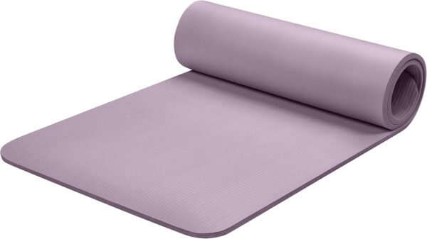 Yoga Mat 1/2" Thick w/Nylon Strap for Men & Women - Non Slip Exercise Mat for Yoga, Pilates, Stretching, Floor & Fitness Workouts