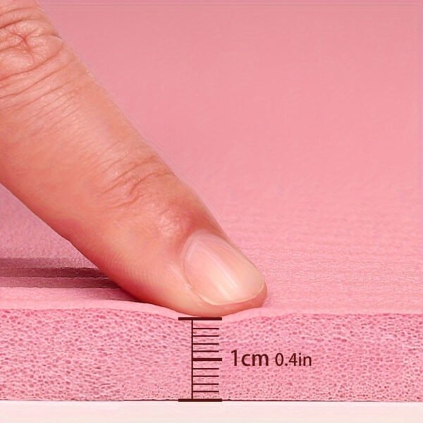 d44f7dce-8dcd-4c32-acfe-cff7becacdd6-1.jpg 1pc Non-slip Soft Yoga Mat, Waterproof 1cm/0.4in Thickness Fitness Mat, Suitable For Home Use, Sports, Yoga And Pilates