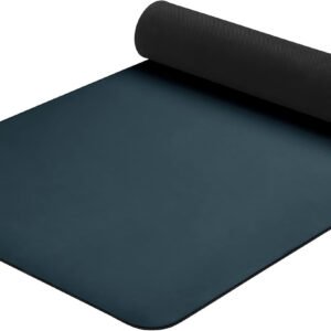 5mm Yoga Mat - Fitness Mat for Women, Men & Children, Slip-Resistant and Moisture Absorbing Exercise Mat for Home, Pilates, Yoga and Floor Workouts