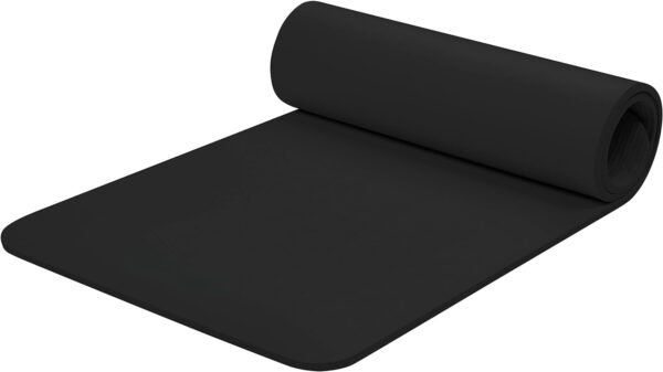 Yoga Mat 1/2" Thick w/Nylon Strap for Men & Women - Non Slip Exercise Mat for Yoga, Pilates, Stretching, Floor & Fitness Workouts