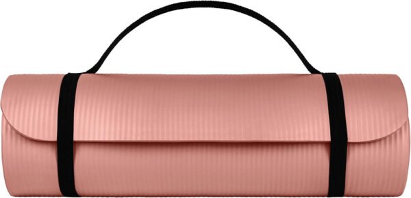 Yoga Mat 1/2" Thick w/Nylon Strap for Men & Women - Non Slip Exercise Mat for Yoga, Pilates, Stretching, Floor & Fitness Workouts