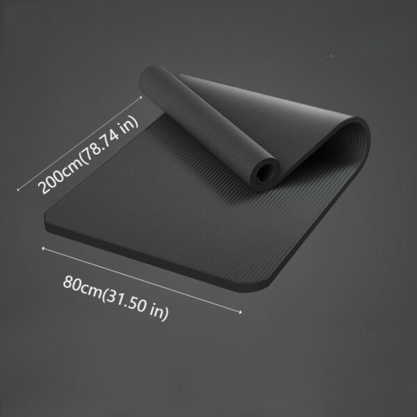 Non-Slip Yoga Mat - 2.03cm Thick, Durable Nbr Rubber With Nylon Strap For Pilates, Stretching & Floor Exercises Yoga Mat Strap Yoga Mats For Women Extra Thick